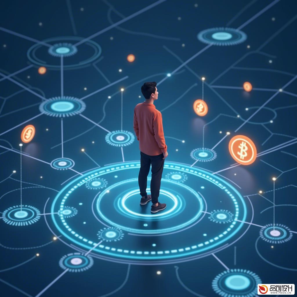 区块链技术3D动态演示设计：重塑未来商业图景的创意机构
