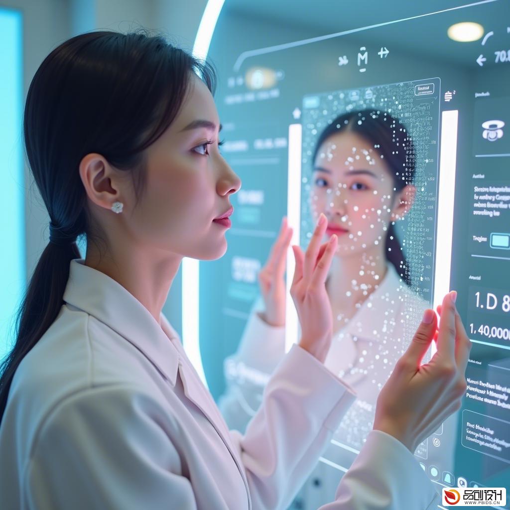 抗衰老数字界面设计:打造未来美容科技新体验
