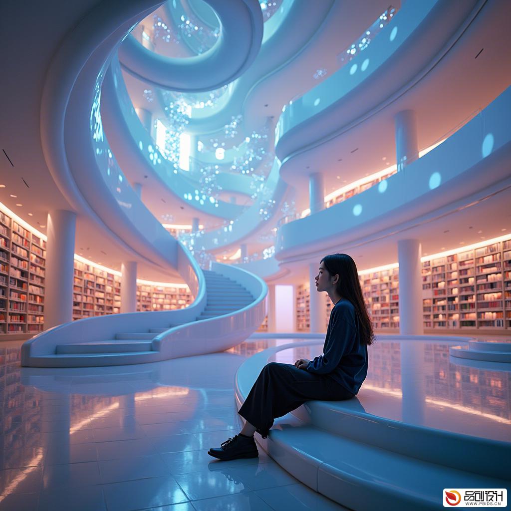 图书馆动态视觉叙事设计工作室：重塑阅读空间的艺术与科技融合
