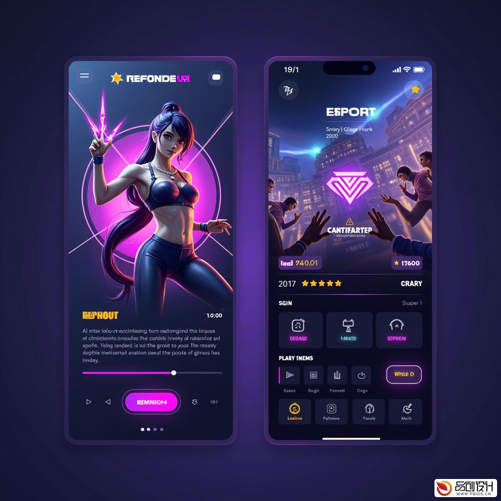 电竞移动端UI/UX设计:塑造未来游戏体验的创意力量