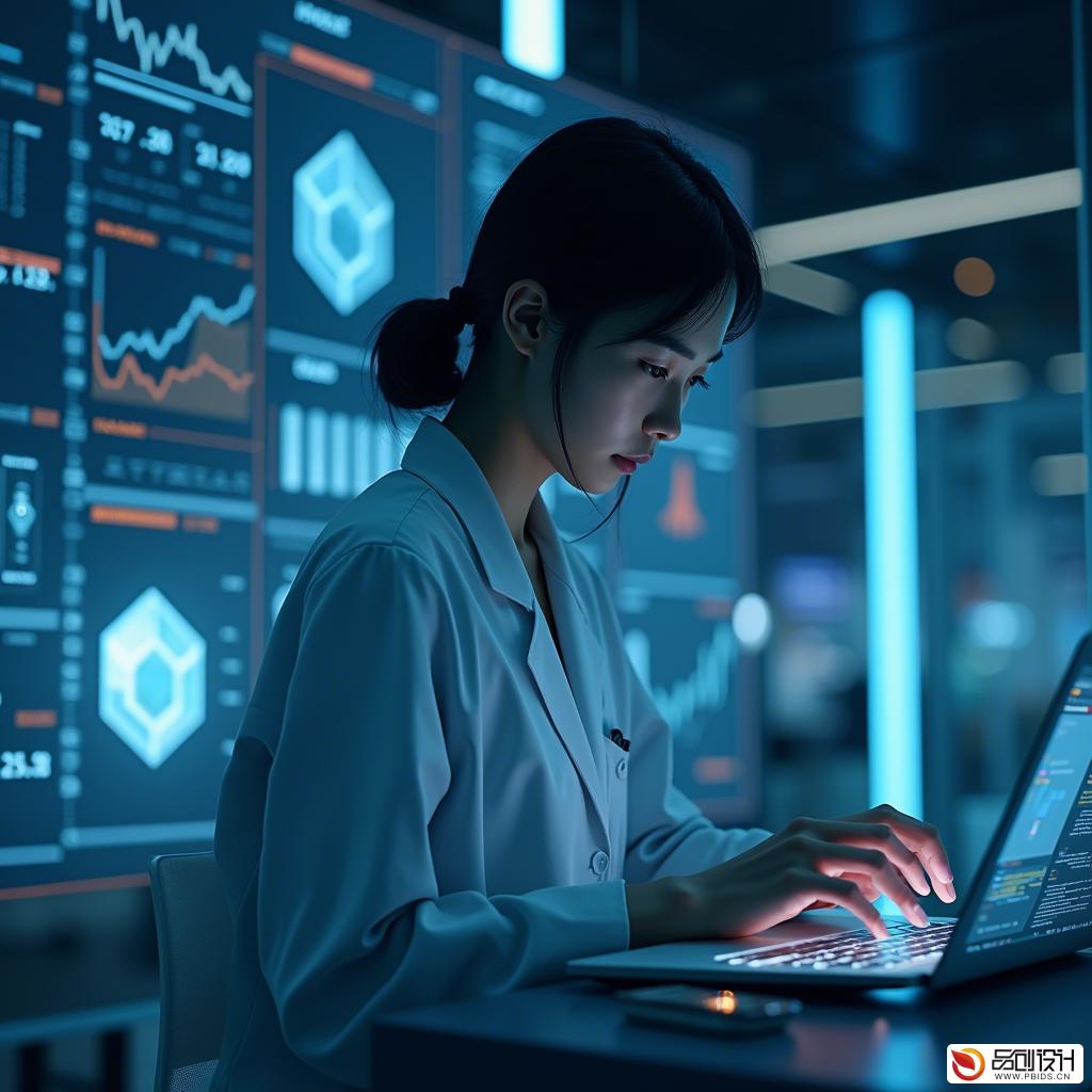 区块链技术界面美学设计单位：塑造未来数字金融的视觉新体验
